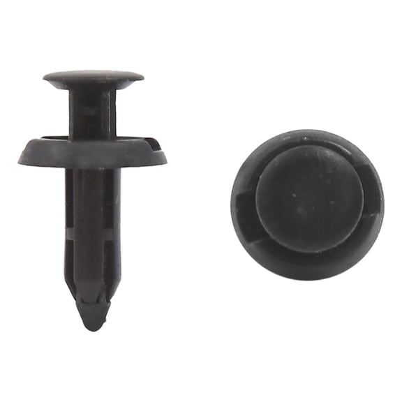 Unique Bargains 100pcs 6mm Hole Dia Clips Plastic Push Type Rivet Retainer Fastener Bumper Pin for Car