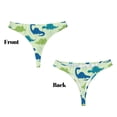 thumbnail image 3 of Fotbe Cute Dinosaur Blue Green Tanga Sin Costuras para Mujer con Estampado – Panties Invisibles, Transpirables y Cómodos para Uso Diario-Small, 3 of 6