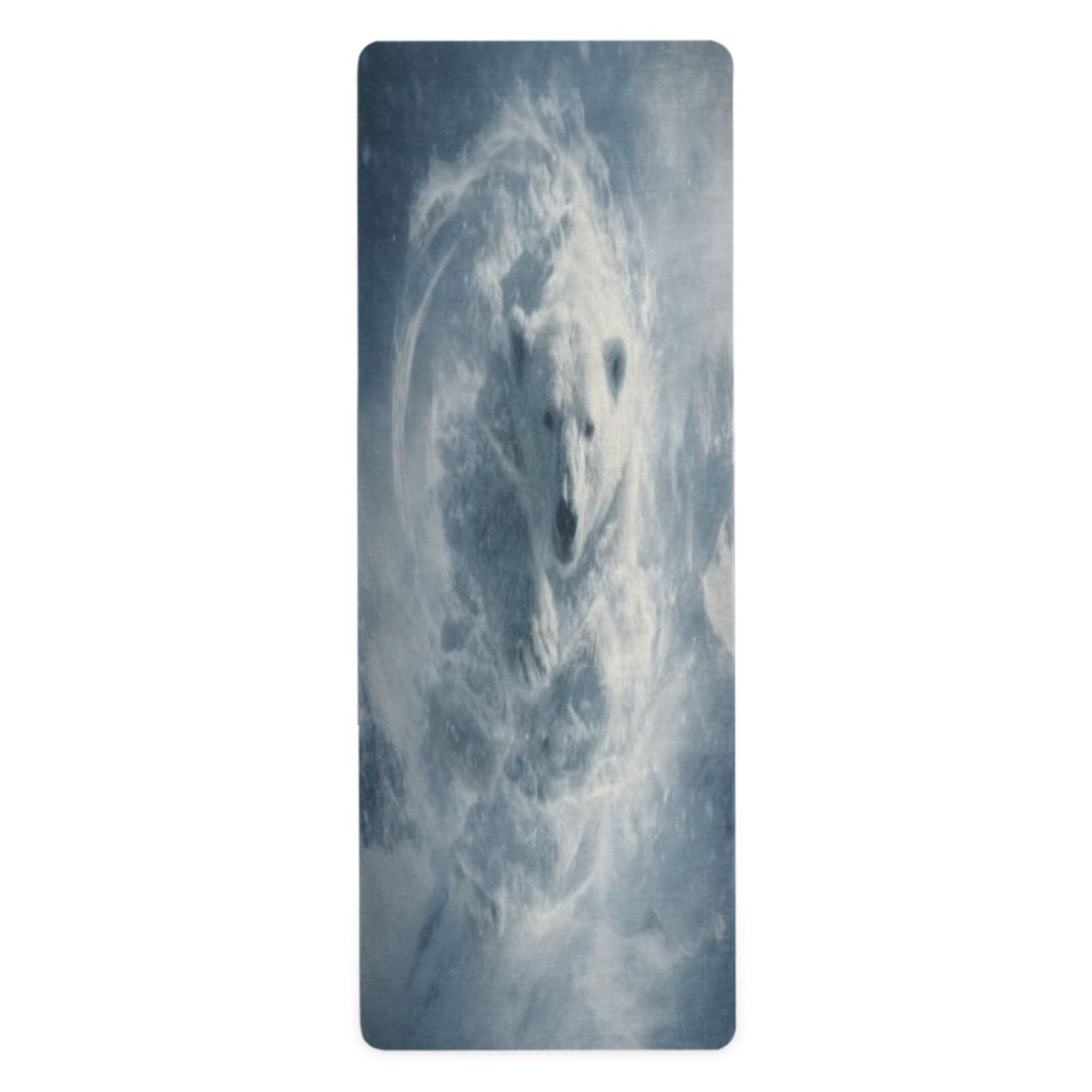 BZSMCE Yoga Mat Women Fitness Mat Swirl Polar Bear Pattern