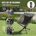 thumbnail image 6 of Ozark Trail Compact Camping Chair with 360-Degree Swivel Seat and Carry Bag, 6 of 11