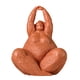 thumbnail image 1 of Lady Statue Figurine Woman Sculpture Modern Decor Arts Home Gifts Polyresin Table Centerpiece Crafts Brown 10.2inch, 1 of 5