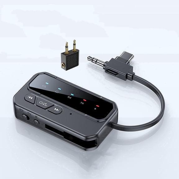 Bluetooth 5.4 Pro Wireless Adapter - Dual Audio for 2 Devices, Compatible with TV/Stereo/Headphones (Car/Airplane/Home)