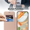 thumbnail image 2 of for Google Pixel 9 Wallet Case Magnetic with Mag Safe, PU Leather RFID Blocking Card Holders Shockproof Flip Phone Cover Slim Clear Purse Case for Google Pixel 9, Pink, 2 of 8