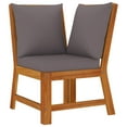 thumbnail image 6 of vidaXL 6 Piece Patio Dining Set with Cushions Solid Wood Acacia, 6 of 10