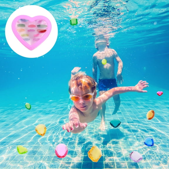 YOSADIER DIY Gems Props Pink Plastic for Jewelry Embellishment Summer Party 1 Set Kids Play Gems