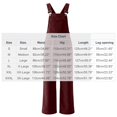 thumbnail image 4 of Women’s Solid Vintage Corduroy Overalls Adjustable Strap Wide Leg Bib Overall Jumpsuits With Pockets Casual Fall Winter Outfits, 4 of 8