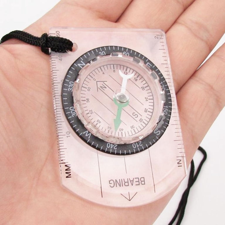 Geiserailie 50-Pack Acrylic Orienteering Compasses - Hiking Backpacking Map Reading Compass With Lanyard