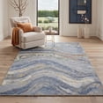 thumbnail image 3 of GENIMO 2'x3' Area Rug, Washable Non Slip Soft Modern Abstract Indoor Door Mat for Entryway Kitchen Laundry Room, Dusty Blue, 3 of 7