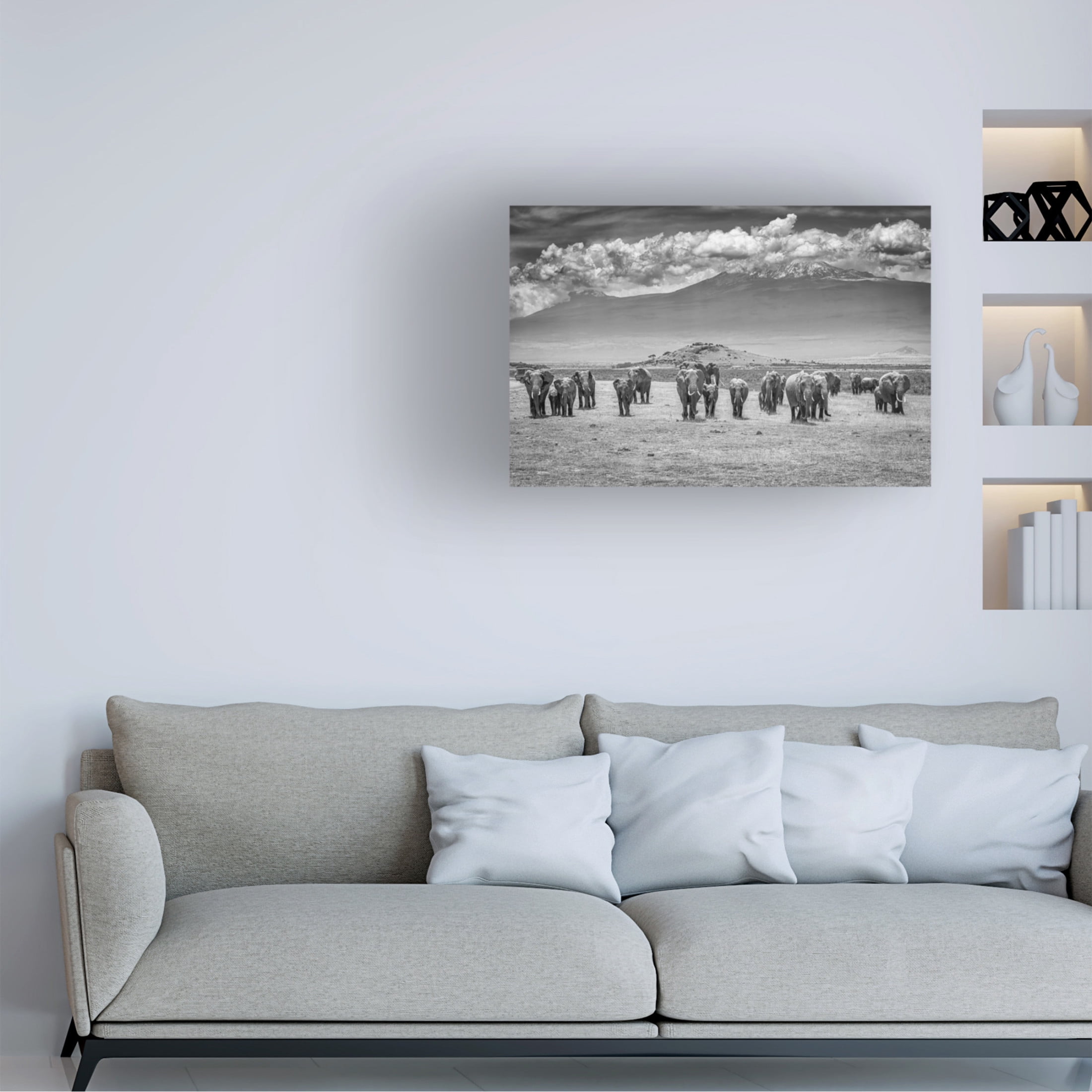 Canvas Wall Art - Jeffrey C. Sink 'The Titans' Wall Art for Living Room, Bedroom, or Office Décor by Trademark Fine Art - 47 x 30 Inches