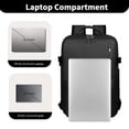 thumbnail image 3 of Travel Backpack for Women, 15.6 Inch Laptop Backpack with USB Charging Hole, College Bookbag, Large Capacity Black Computer Backpacks for Work, 3 of 8