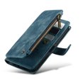 thumbnail image 6 of ELEHOLD Zipper Wallet Case Compatible with iPhone 14 Pro,PU Leather Soft TPU with Kickstand Shockproof Cash&Card Slot Full Len Protection Shock-Resistant Case Cover for iPhone14 Pro 6.1 inch,Blue, 6 of 13