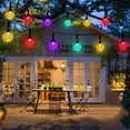 thumbnail image 4 of KKSQ 30 Led 21ft Solar String Lights Multicolor RGB Outdoor Lighting Lamp Waterproof Electric String Lights for Garden Yard Porch Wedding Party Christmas Decor, 4 of 9