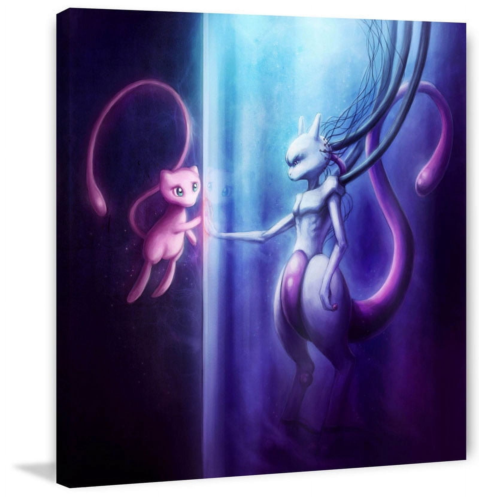 Mew and Mewtwo - Pokemon 11x17 Print