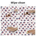 thumbnail image 6 of 4th of July Tablecloth Elastic Fitted Tablecloth Round Patriotic American Flag Tablecloth Washable Table Cover Reusable Memorial Day Tablecloth for Home Party Picnic Fit Table 40-44 inch, 6 of 8