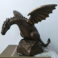 thumbnail image 4 of Fountain Bronze Dragon Statue Decoration Art Work Garden Courtyard Pond Fountain Outdoor for Swimming Pool Decor, 4 of 9