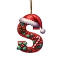 thumbnail image 2 of Home Decor 26 Christmas Letter Decorations A To Z (without H And V) Hanging Christmas Tree Pendant Alphabet Letters Named Alphabet Decorations Christmas Tree Decorations, 2 of 4