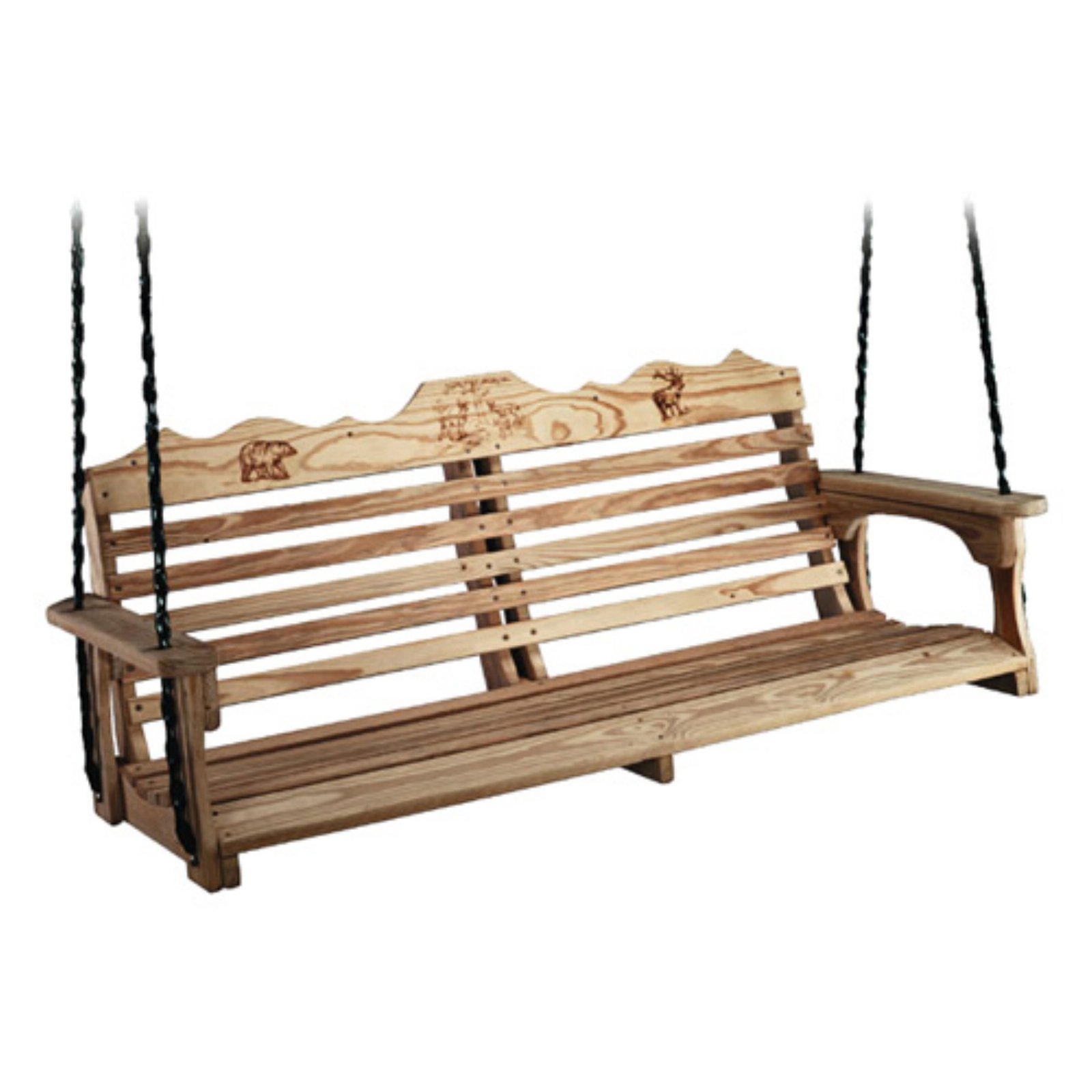 Beecham Swing Co. Deluxe Wildlife Series 5 ft. Treated Wood Porch Swing