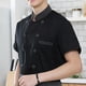 thumbnail image 5 of Chef Coat Jacket Chef Wear Industria alimentaria Cocina de manga corta Uniforme de cocina 4XL Zulema  chaqueta de cocinero, 5 of 8