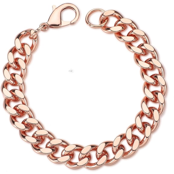 Men's Solid Copper Bracelet Valentine's Day Jewellery 9 inch Men's Solid Copper Link Bracelet Jewellery Gifts