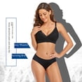 thumbnail image 4 of Sujetador de lactancia de encaje para mujeres embarazadas Sujetador de lactancia cruzado fino Sujetador de lactancia con hebilla delantera Ropa interior de lactancia, 4 of 6