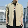thumbnail image 4 of Camisas para hombre, camisa de carga amarilla de media manga, camisa de hombre, moda para hombre, oferta 2024, botones, regular, hipster, cosas baratas con novedad 2025, 4 of 5