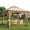 Khaki, variant on Qiyester 10x10ft Outdoor Terrace Tent, Double-Top Four-Cornered Folding Awning Patio Villa Gazing Tent with Mesh Netting, Suitable for Camping/Lawn/Backyard