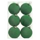 thumbnail image 4 of 6 bolas navideñas flocadas para colgar en el árbol de Navidad, surtido de 6 cm. Verde, 4 of 9