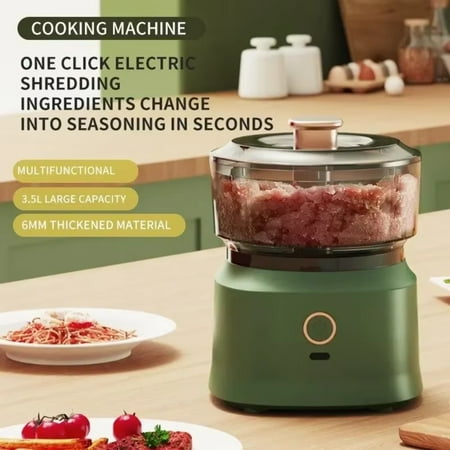 

YEYNGQC 350ml Meat Grinder Garlic Masher Kitchen Food Chopper Crusher USB Cooking Machine Mini Food Vegetable Meat Cutter Tools
