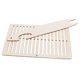 thumbnail image 1 of 1 Set Wood Weaving Loom Stick Set Beginners Weaving Loom Shuttle for Bracelet Bag Belt Camera Strap, 1 of 4