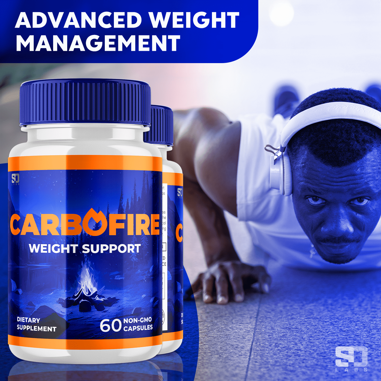 Carbofire Maximum Strength Weight Support Supplement 60 Capsules