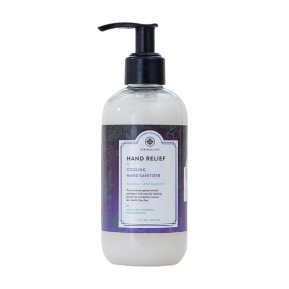 Hand Relief - Skin-First Alcohol Hand Sanitizer with Comfort Care for Dry or Stressed Hands - 8 Fl Oz (Pack of 1)