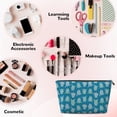 thumbnail image 3 of Picia Sea Turtle Printed Leather Travel Toiletry Bag,Cosmetic Organizer, Makeup Travel Bag, Durable Travel Pouch, Compact Toiletry Bag, Travel Accessories, 3 of 6