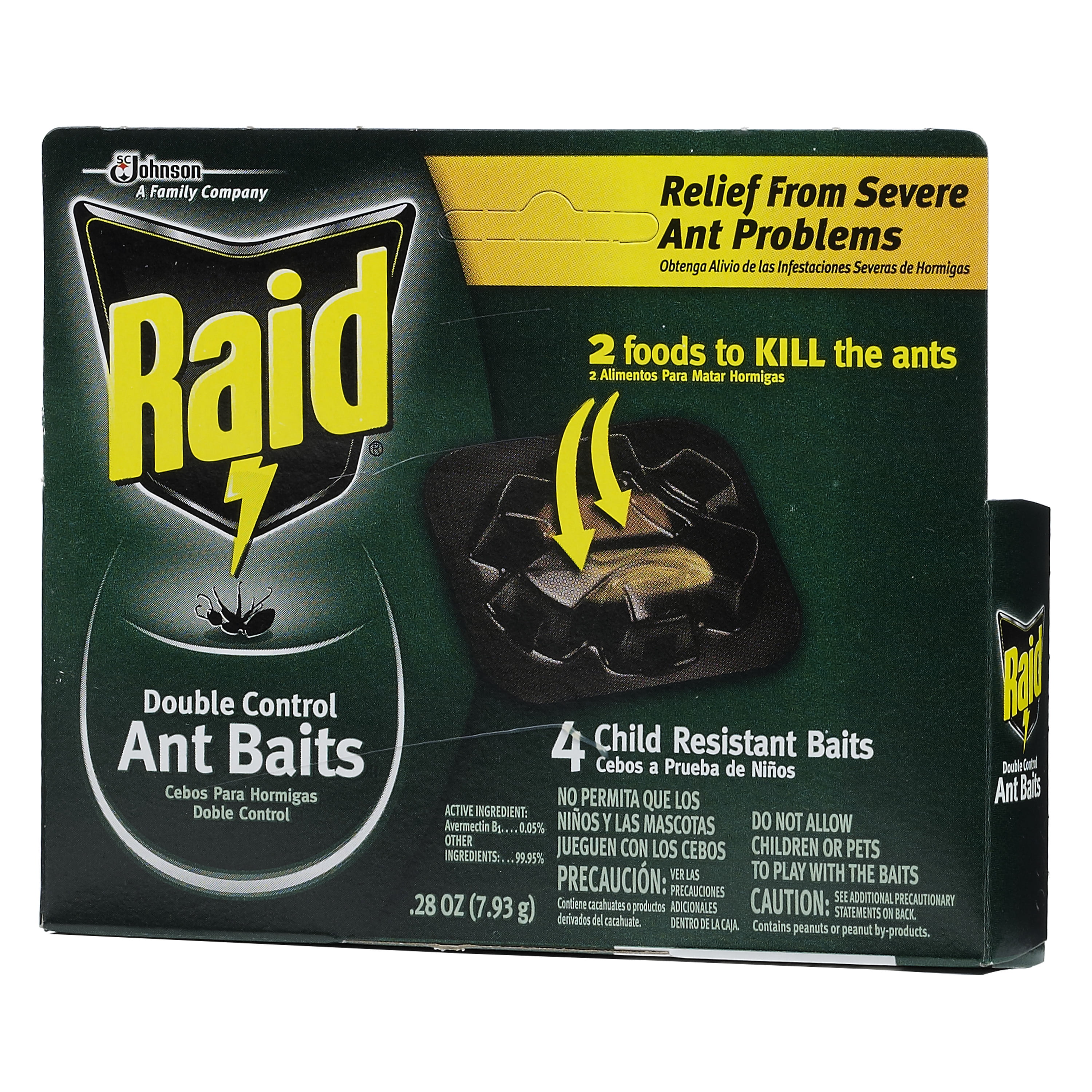 Raid Double Control Ant Baits, 4ct 