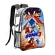 thumbnail image 1 of Sonic Mochila transparente temática, resistente y duradera, bolsa see-through para trabajo, deporte, universidad y viaje, 31 × 43 cm, 1 of 6