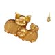 thumbnail image 5 of Figura moderna de calabaza con forma de cerdito de la , de resina y latón. Estatua de animal, adorno de escritorio artesanal Feng Shui, pieza ce, 5 of 8