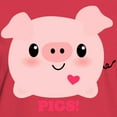 thumbnail image 3 of CafePress - Kawaii I Love Pigs Women's Dark T Shirt - Women's Traditional Fit Dark T-Shirt, 3 of 4