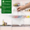 thumbnail image 3 of WWS-6 Pack Sacs à Sandwich Réutilisables Lavables au Lave-Vaisselle, Sacs de Congélation Quart, Sacs de Rangement Alimentaires Réutilisables, Sans BPA, Extra Épais, Étanches, en Silicone, avec Fermeture Éclair pour Collations, Déjeuner, Congélation, 3 of 4