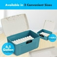thumbnail image 6 of SereneLife Lockable Storage Container Bin, 6.5 Gallon Capacity Heavy Duty Storage Box with Combination Lock, Bluee, 6 of 6