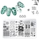 thumbnail image 3 of Juego de 5 plantillas de sellos para decoración de uñas navideñas, placas para decoración de uñas DIY para uso en salón en casa, 3 of 7