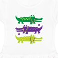 thumbnail image 3 of Inktastic Mardi Gras Holiday Alligators Girls Toddler Dress, 3 of 4