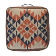 thumbnail image 5 of LR Home Small Tribal Indoor Square Pouf, Multi, 18" x 18" x 12", 5 of 7