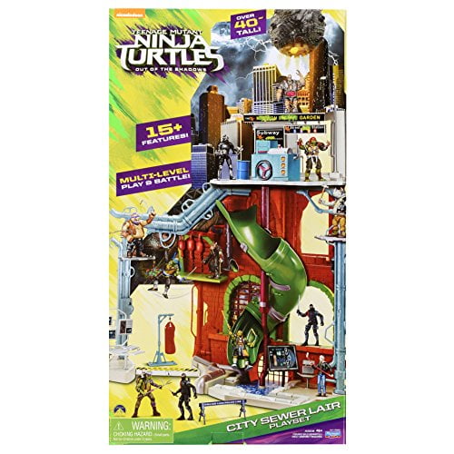 teenage mutant ninja turtles 2 city sewer lair playset
