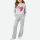 thumbnail image 1 of Cowsor Little Girls Outfits 2 Piece Toddler Long Sleeve Sweatshirt Leggings Pants Clothing Set, 1 of 5