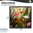 thumbnail image 4 of Stupell Industries Eclectic Botanical Embrace in the Jungle Black Floating Frame Canvas Art, 18 x 18, by Lazar Studio, 4 of 8