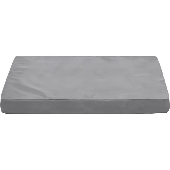 Dog Bed Cover,Waterproof Tough Plastic DIY Pet Bed Cover,Non Stick Hair Easy to Clean Rectangular Fillable Dog Bed Covers with Zipper(Light Grey,48" L x 36" W ,Cover Only)
