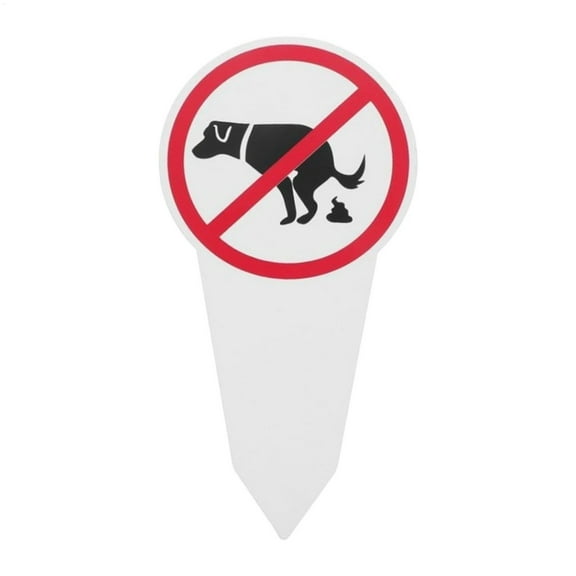 Aespoir No Pooping Dog Signs - Garden Dog No Peeing Pooping Signs, Pet Waste Signs For Yard, Keep Puppies Off Lawn, Waterproof No Poop Sign