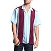 Burgundy/Light Blue