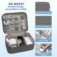 thumbnail image 3 of Organizador electrónico Miavers Travel Cord impermeable gris, 3 of 6