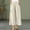#047-Beige, variant on Women's Bohemian Wide Leg Pants, Linen Cotton Blend for Summer with Embroidered Closure, Elastic Waistband Loose Fit, Versatile for Daily Casual Use