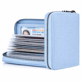 thumbnail image 2 of LQCrafK Leather Credit Card Holder Wallet RFID Blocking Secure Card Case Zipper, 2 of 6